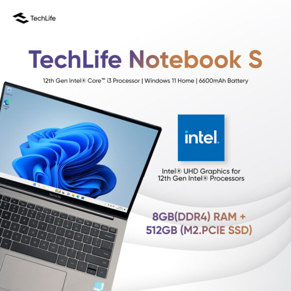 Techlife Notebook S - 8GB | 512GB - Silver - Image 2