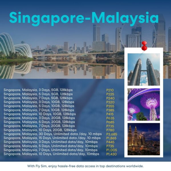 [Fly eSIM] Singapore, Malaysia