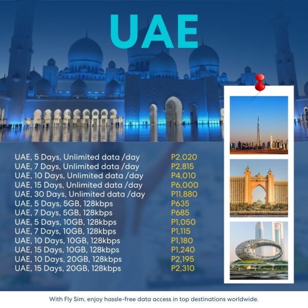 [Fly eSIM] United Arad Emirates (UAE)