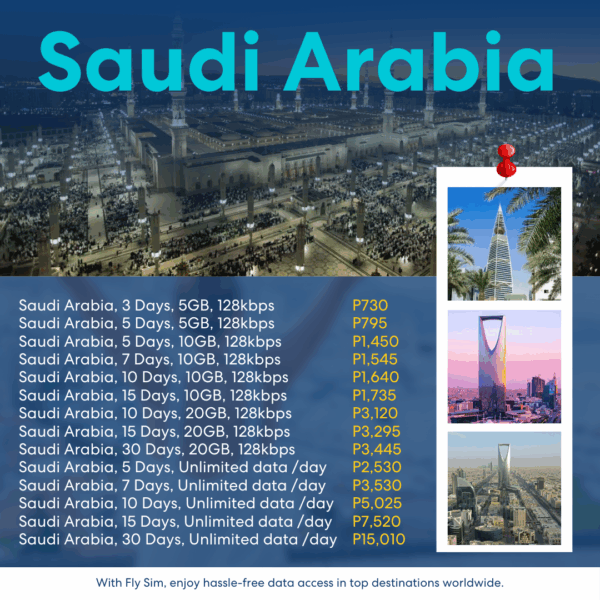 [Fly eSIM] Saudi Arabia