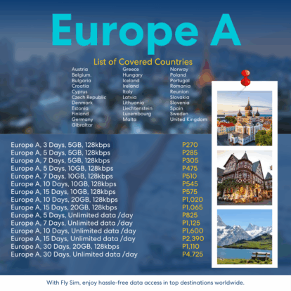 [Fly eSIM] Europe A