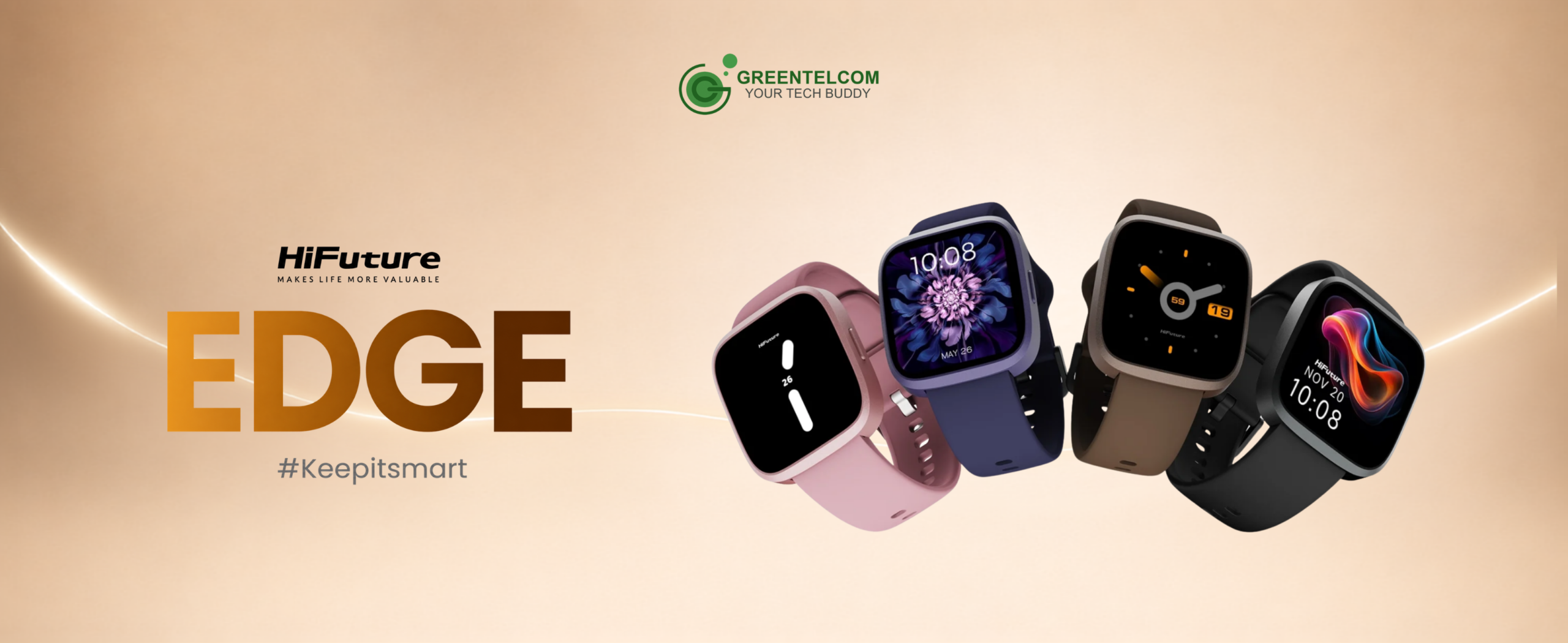 HiFuture EDGE: Smart Style and Everyday Wellness on Your Wrist